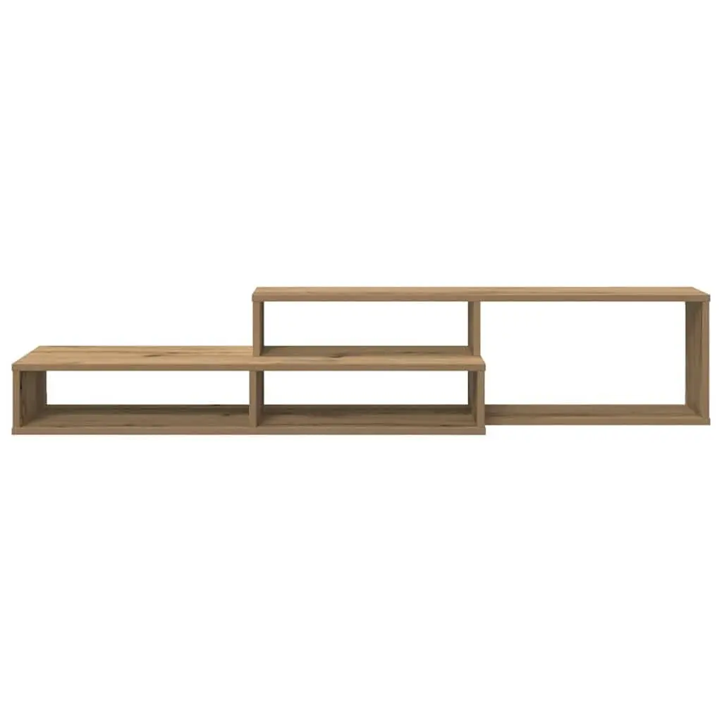 Wall TV Stand Storage Unit 150x25x28.5cm Brown Engineered Wood