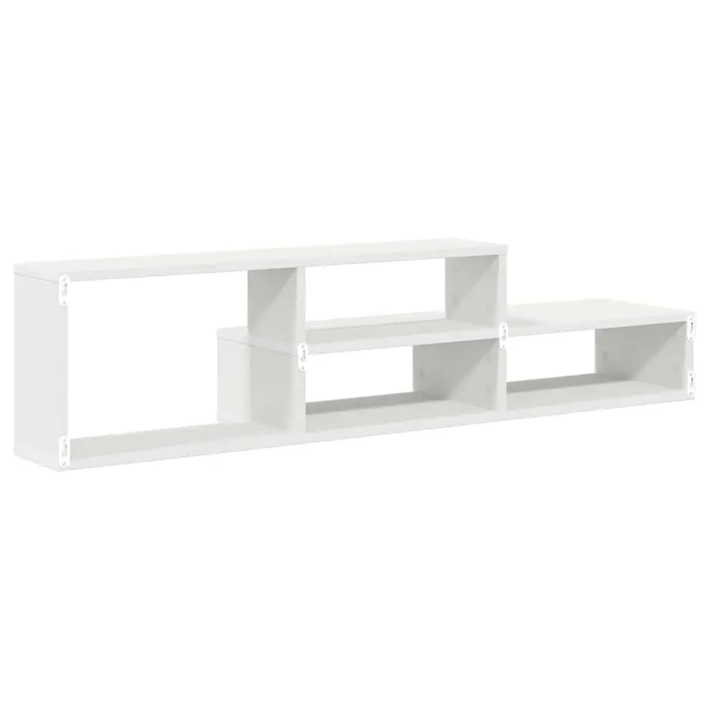Wall Mounted TV Stand Media Storage 120x25x28.5cm Engineered Wood Matte Finish
