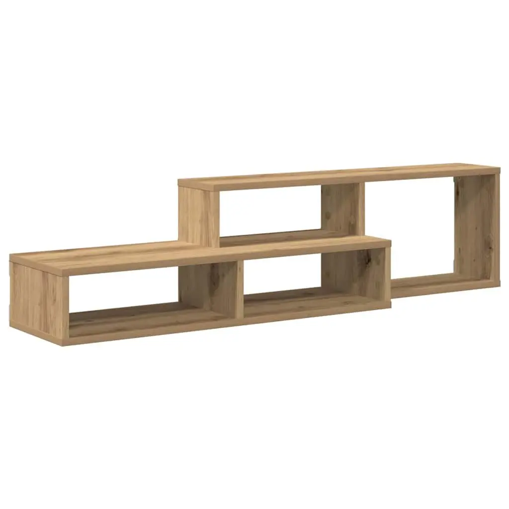 Wall Mounted TV Stand Storage Unit 120x25x28.5cm Brown Engineered Wood