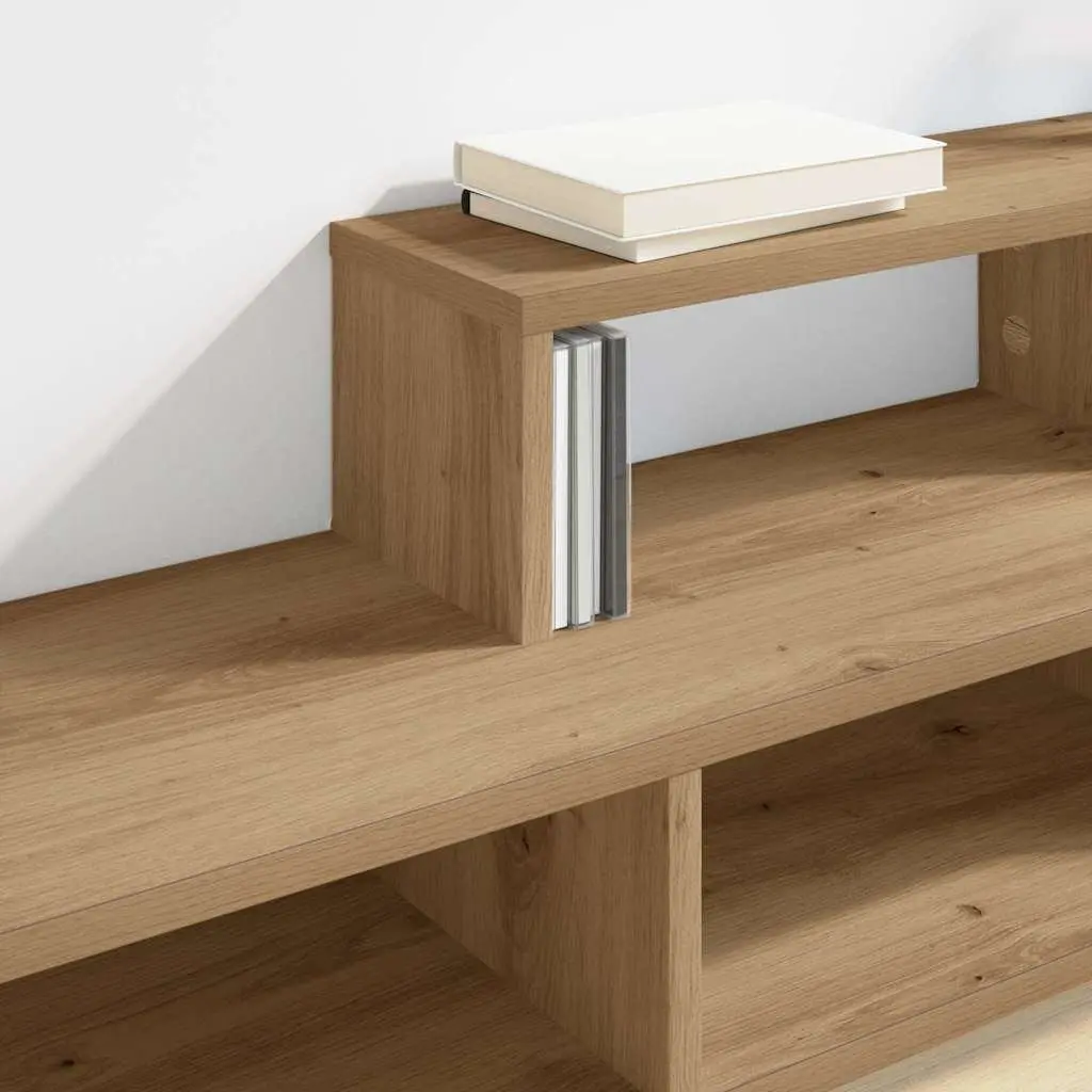 Wall Mounted TV Stand Storage Unit 120x25x28.5cm Brown Engineered Wood