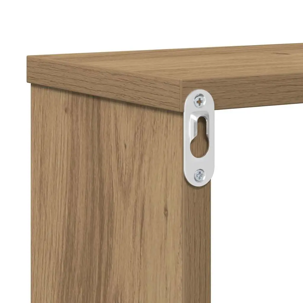 Wall Mounted TV Stand Storage Unit 120x25x28.5cm Brown Engineered Wood