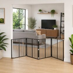 Secure 4-Piece Dog Gate Set for Peace of Mind