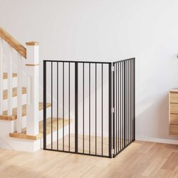 Dependable Black Dog Gate 2 pcs - Safety and Convenience