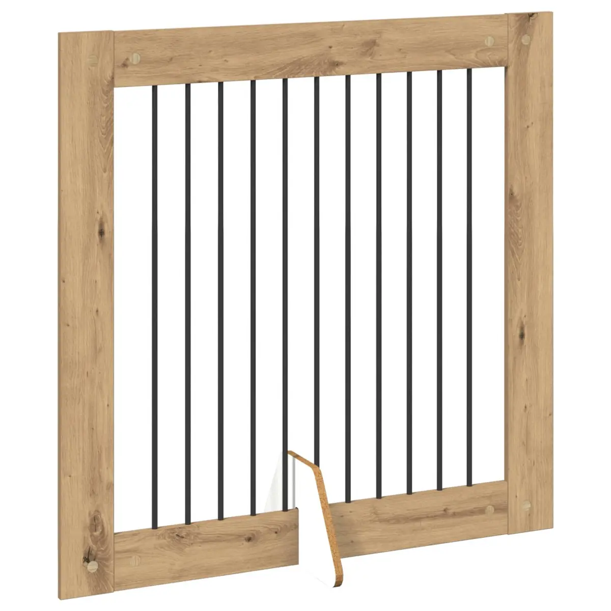 Foldable Dog Gate Indoor Pet Barrier 401 cm Brown 4 pcs