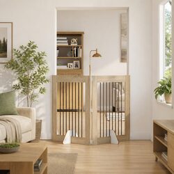 Reliable Foldable Dog Gate for Indoor Use