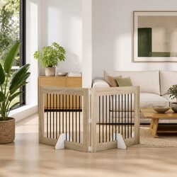 Reliable Foldable Dog Gate for Indoor Safety
