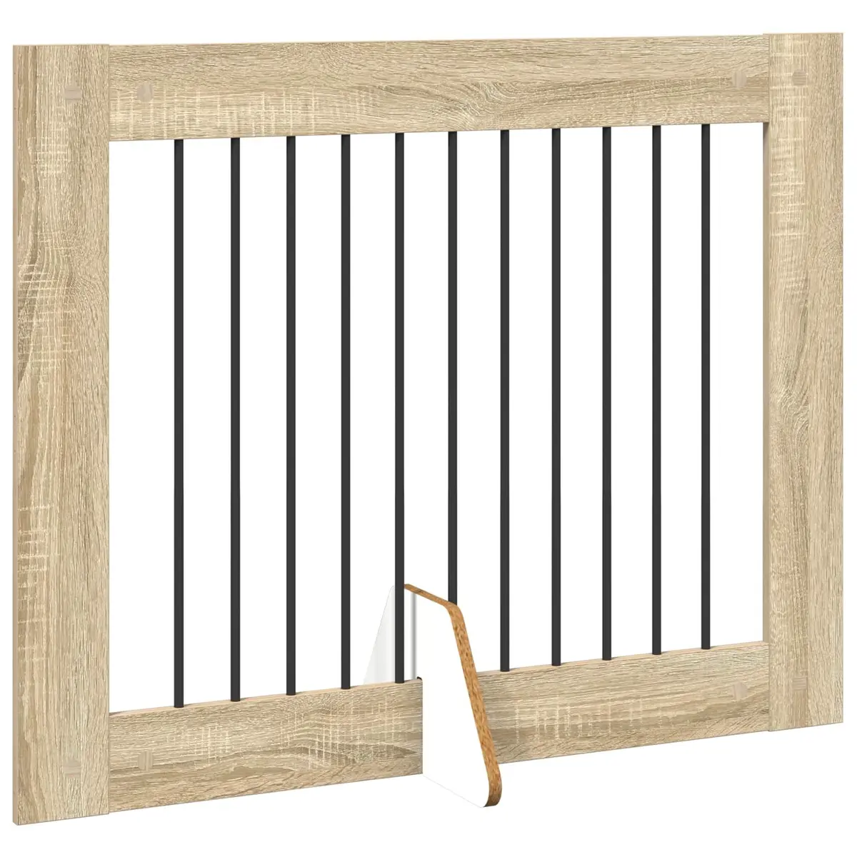 Foldable Dog Gate Indoor Pet Barrier 200.5 cm Sonoma Oak 2 pcs