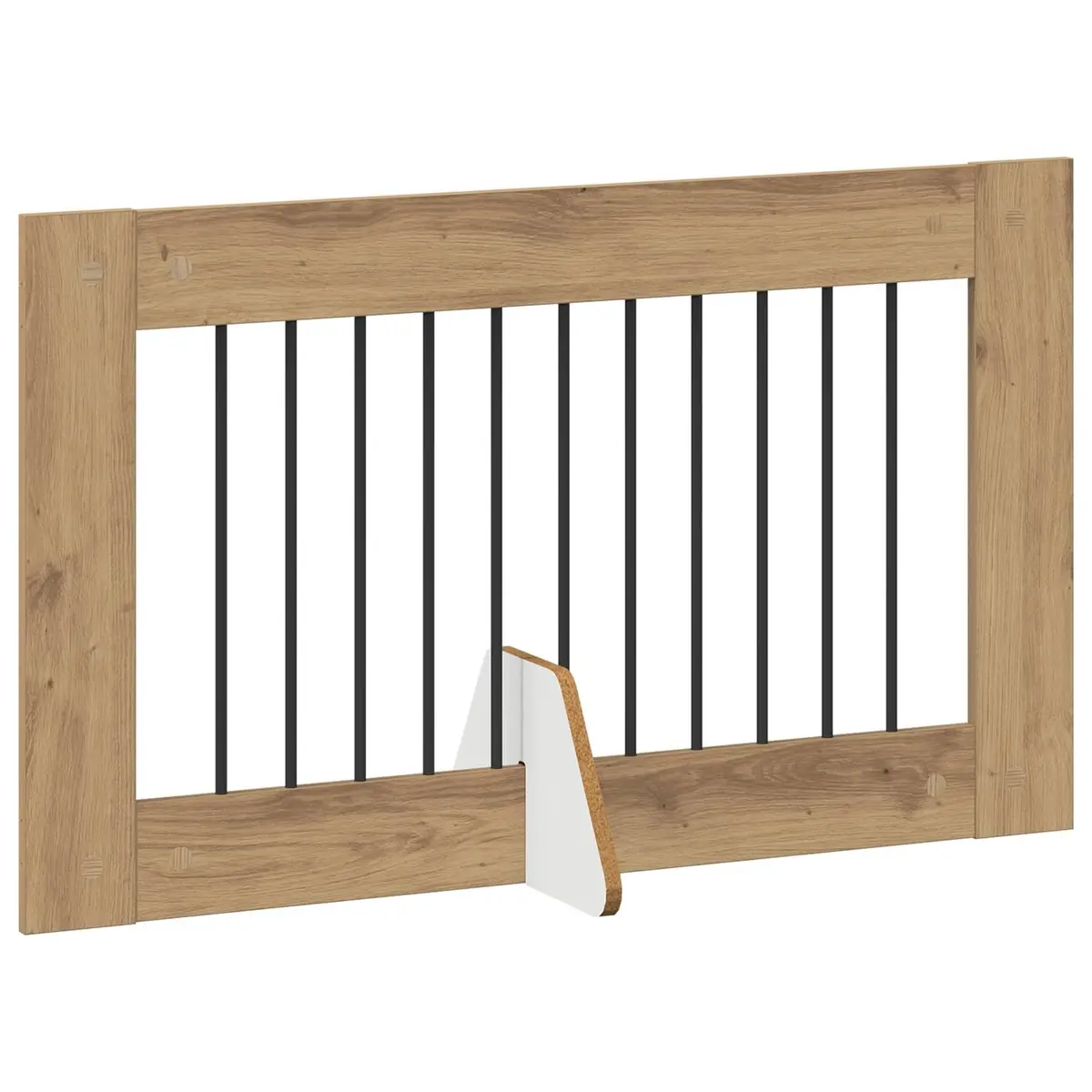 Foldable Dog Gate 200.5 cm Indoor Portable 2 pcs Brown