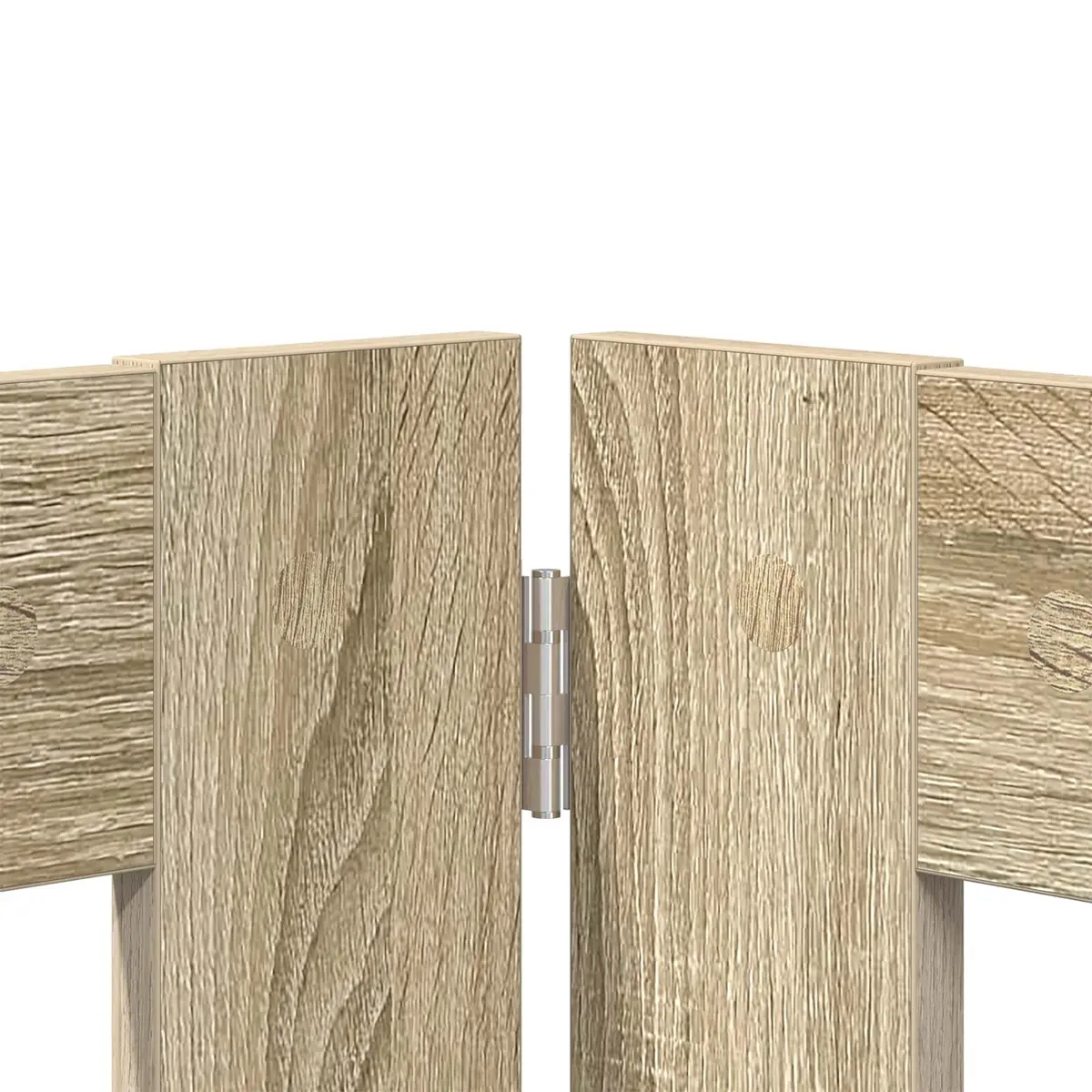 Foldable Pet Barrier Indoor Dog Gate Stand 602cm Sonoma Oak