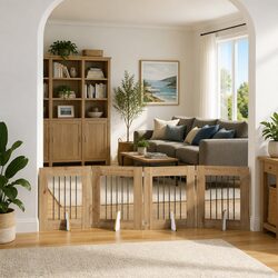 Reliable Foldable Dog Gate to Keep Pets Secure