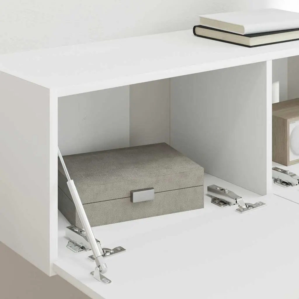 White TV Wall Cabinet Set for Storage Needs