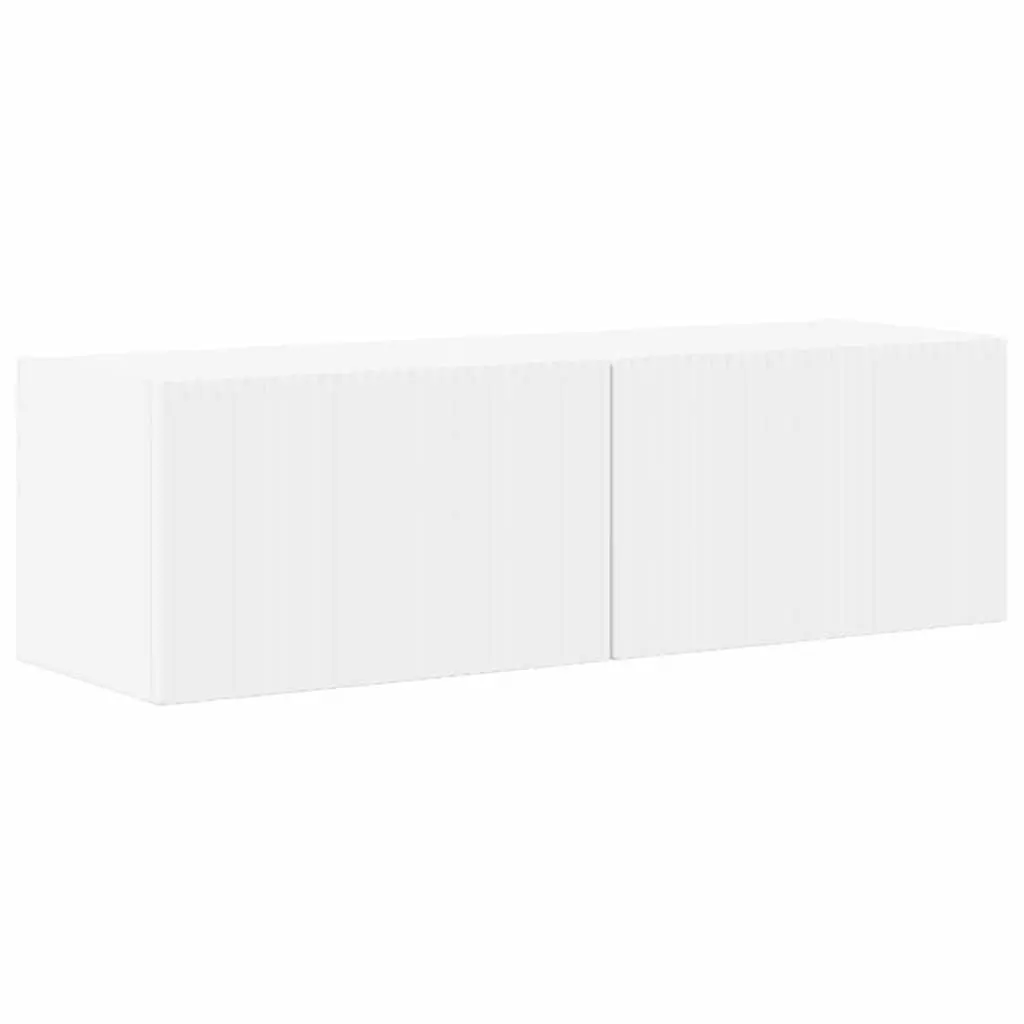 White TV Wall Cabinet Set for Storage Needs