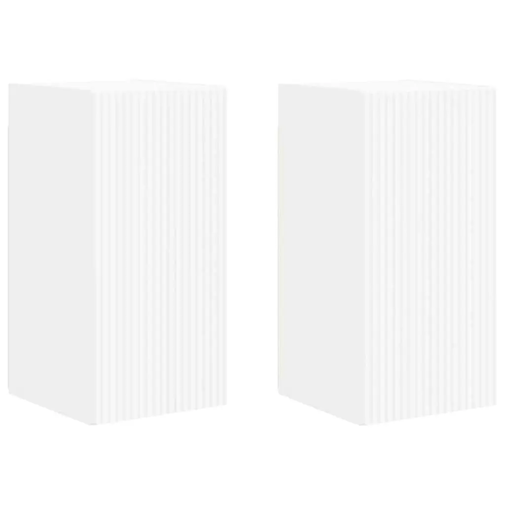 White TV Wall Cabinet with Ample Storage