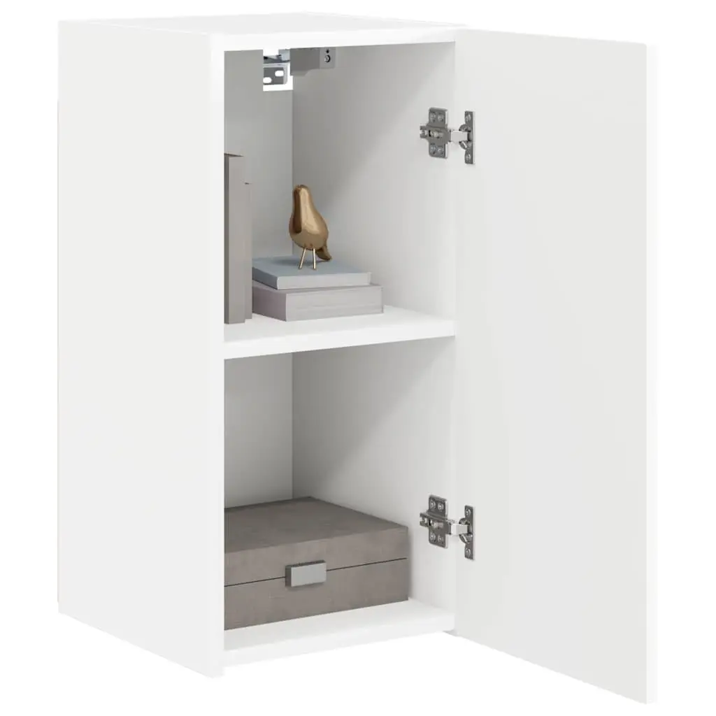 White TV Wall Cabinet with Ample Storage