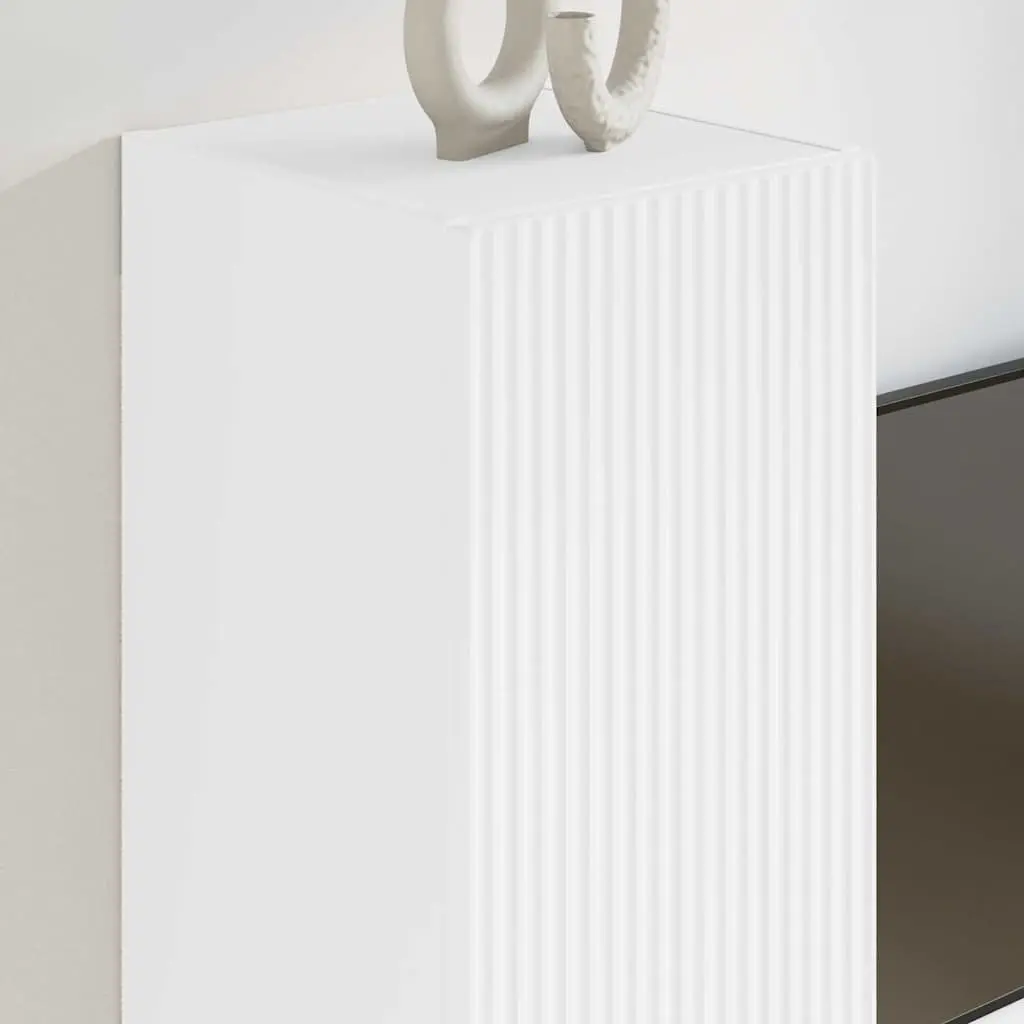 White TV Wall Cabinet with Ample Storage