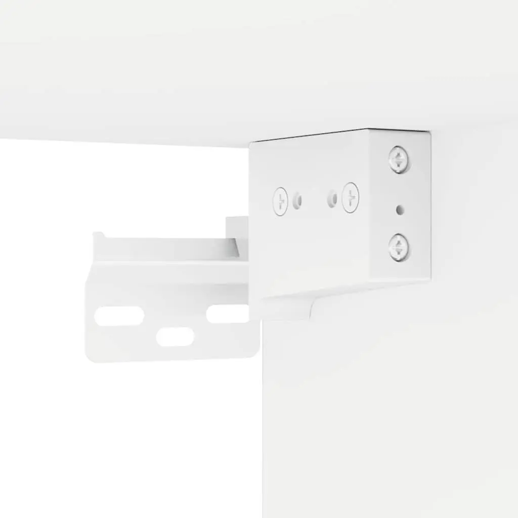 TV Wall Cabinet Modern Wall Mount Storage Unit 2 Pieces White