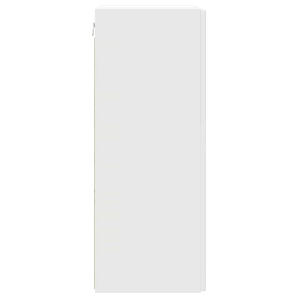 TV Wall Cabinet Modern Wall Mount Storage Unit 2 Pieces White