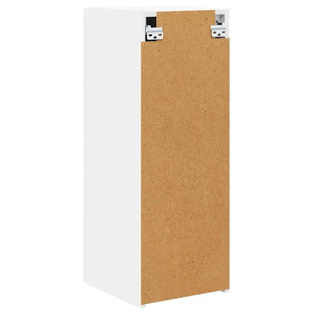 TV Wall Cabinet Modern Wall Mount Storage Unit 2 Pieces White