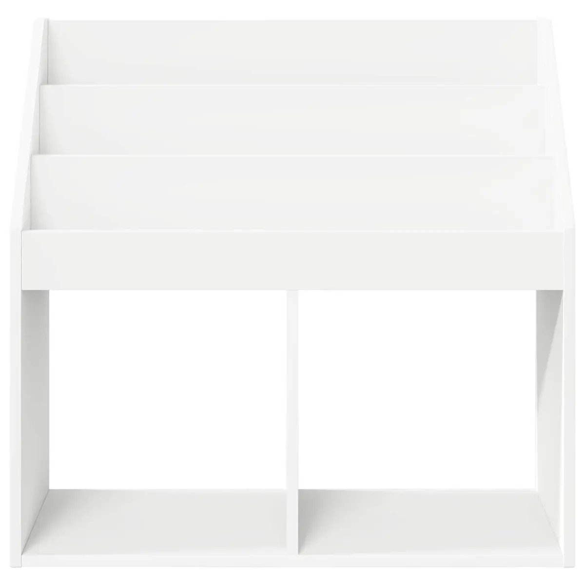 Kids Bookshelf White Modern Storage Cabinet Shelving Unit 72.5 x 29.5 x 69 cm