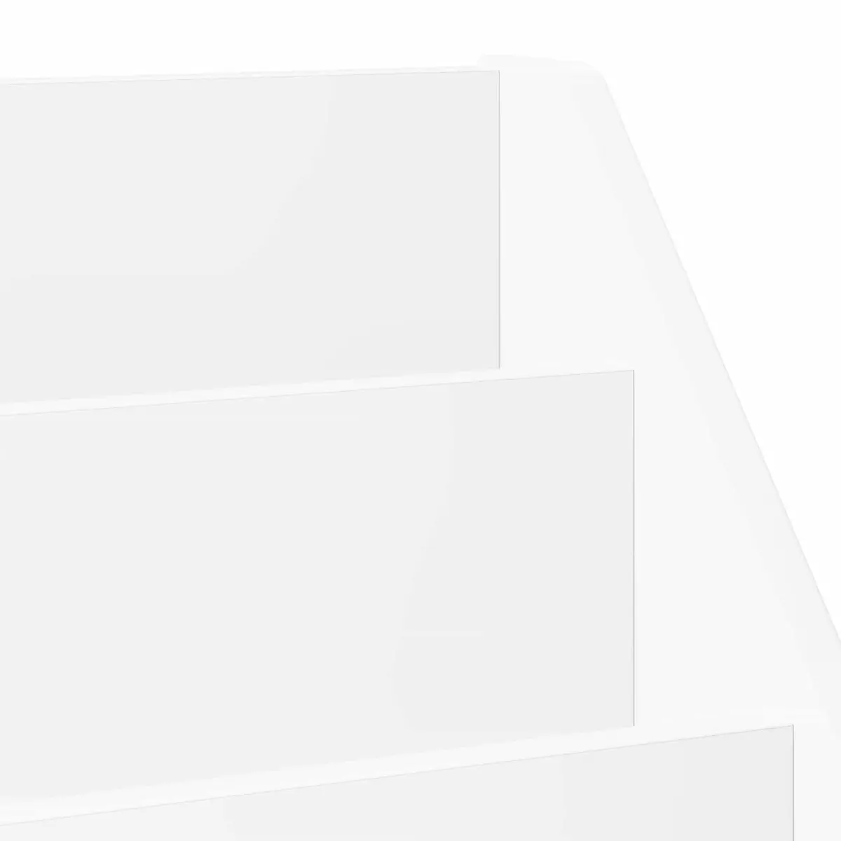 Kids Bookshelf White Modern Storage Cabinet Shelving Unit 72.5 x 29.5 x 69 cm
