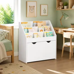 Practical Kids Bookshelf with Safe Curved Edges