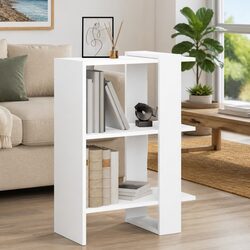 Reliable White Freestanding Bookcase for Practical Storage