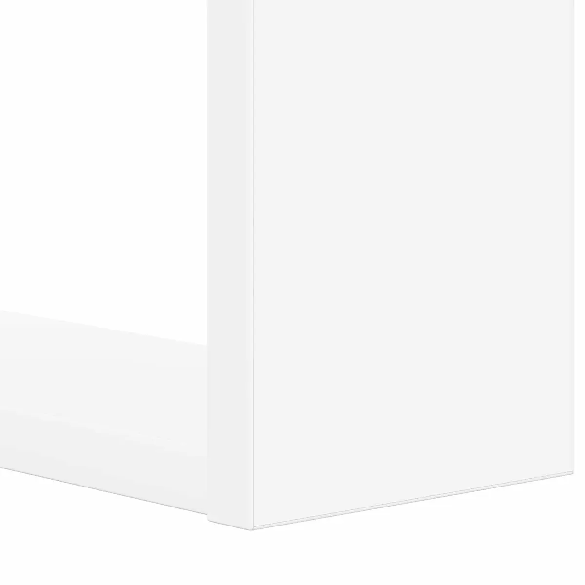 2-Tier Bookshelf Freestanding Storage White 52 x 25 x 71.5 cm Modern Bookcase