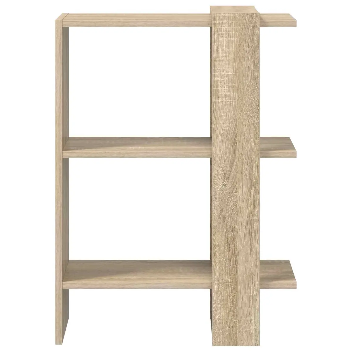 Bookshelf Freestanding Storage Display 52 x 25 x 71.5 cm Brown