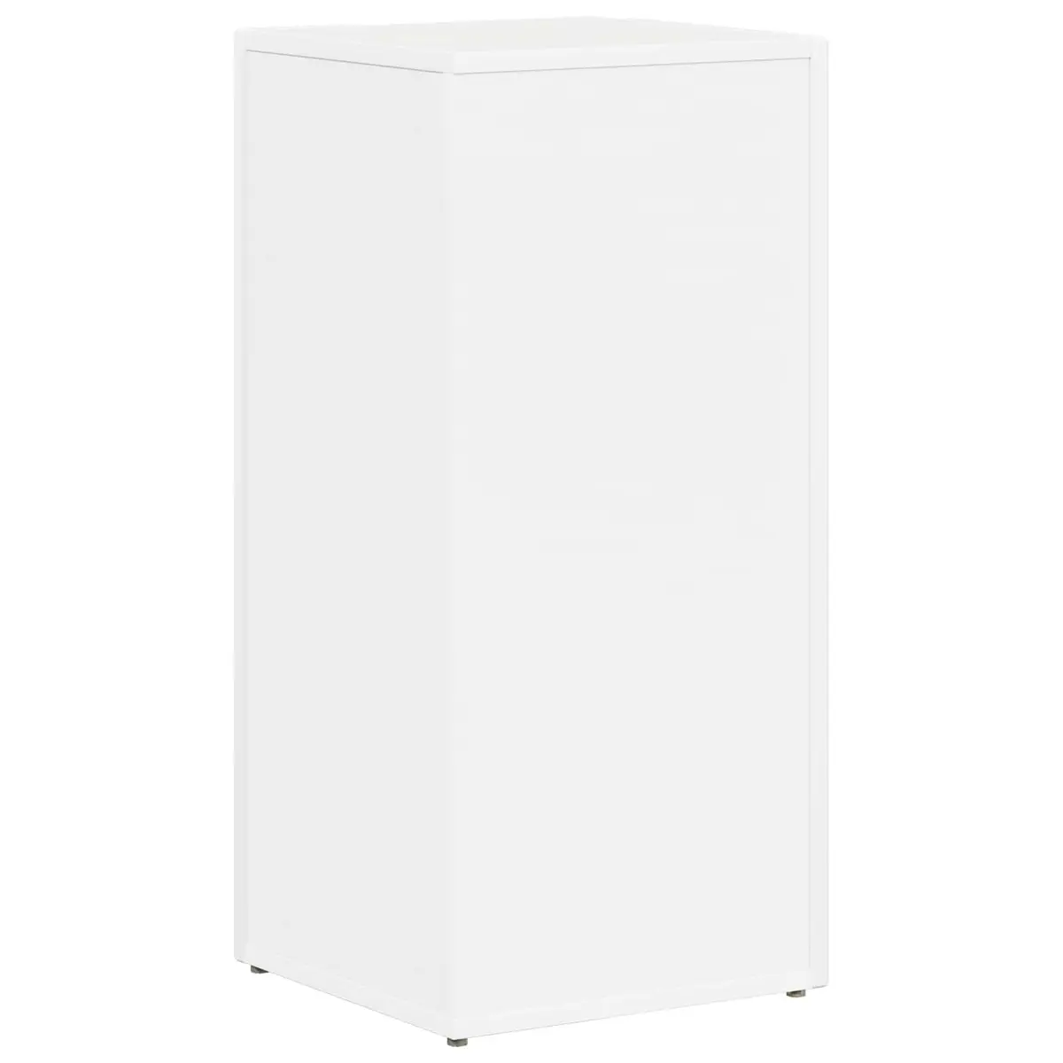 Side Shelf White Engineered Wood Free-standing Bookcase 33 x 32 x 70.5 cm