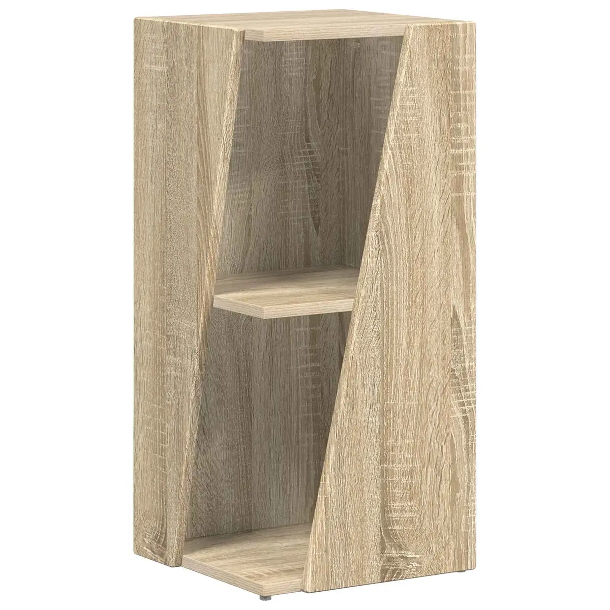 Side Shelf Bookcase Unit in Brown 33x32x70.5cm