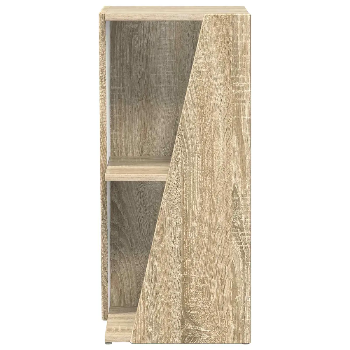 Side Shelf Bookcase Unit in Brown 33x32x70.5cm
