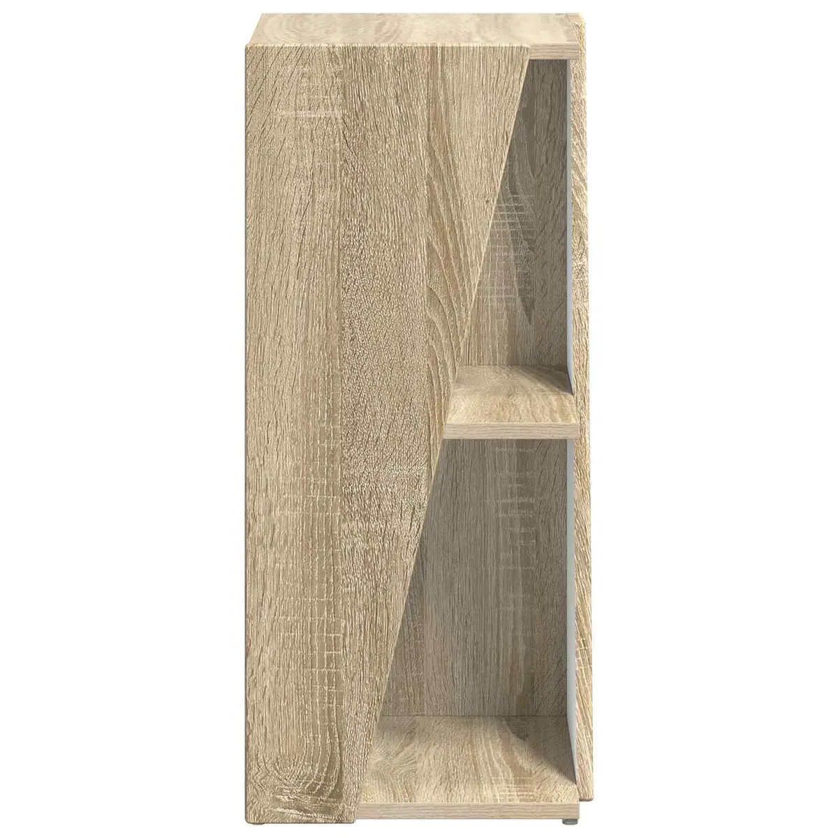 Side Shelf Bookcase Unit in Brown 33x32x70.5cm