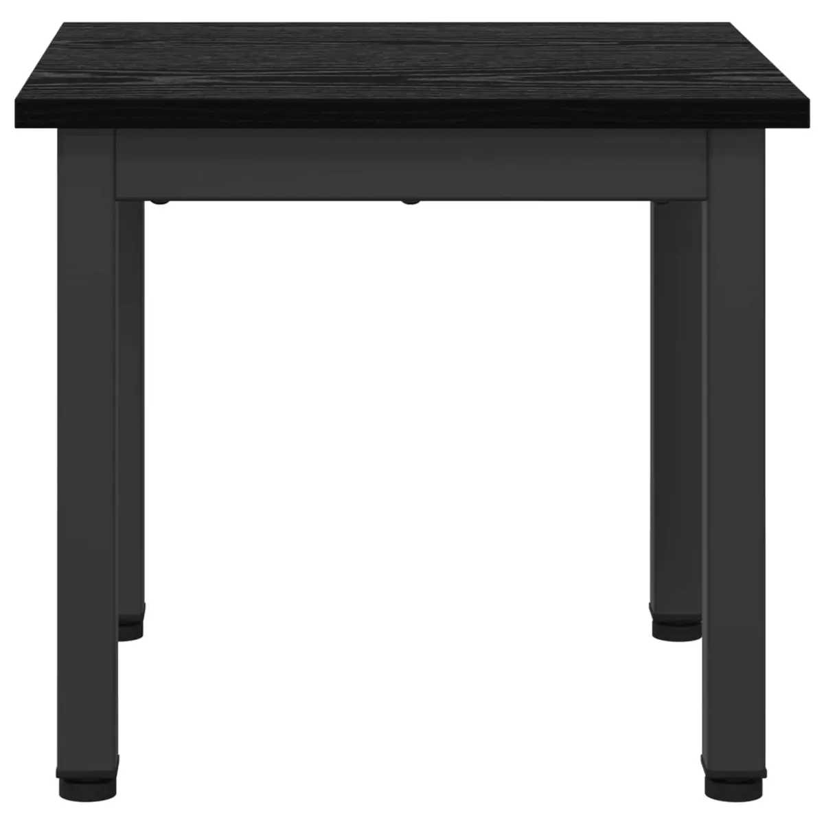 Coffee Table Black Modern Rectangular Living Room Accent Furniture Engineered