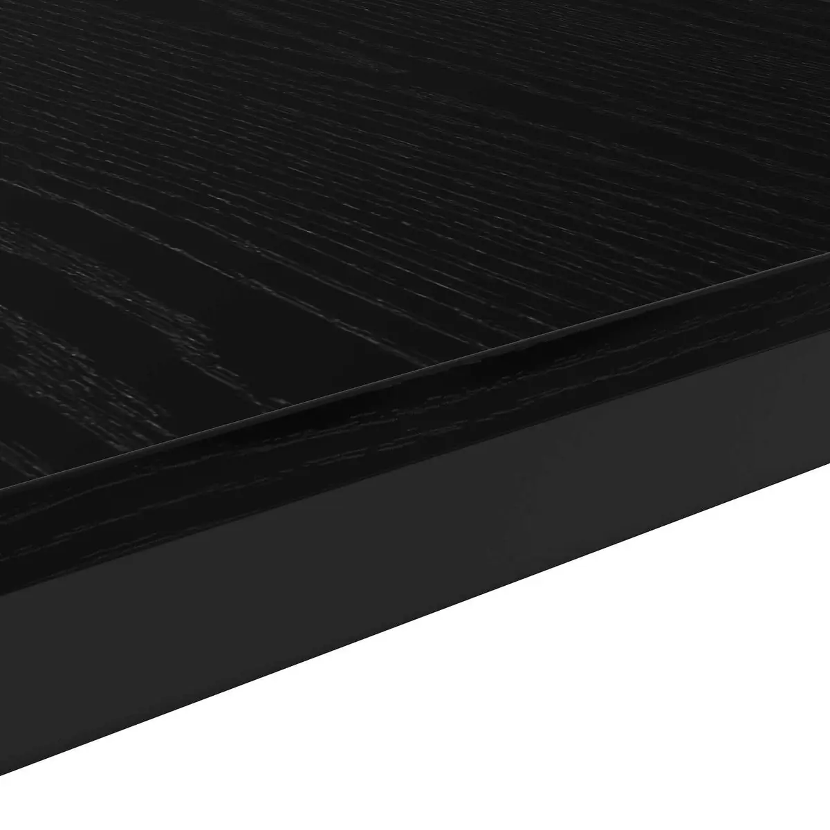 Coffee Table Black Modern Rectangular Living Room Accent Furniture Engineered