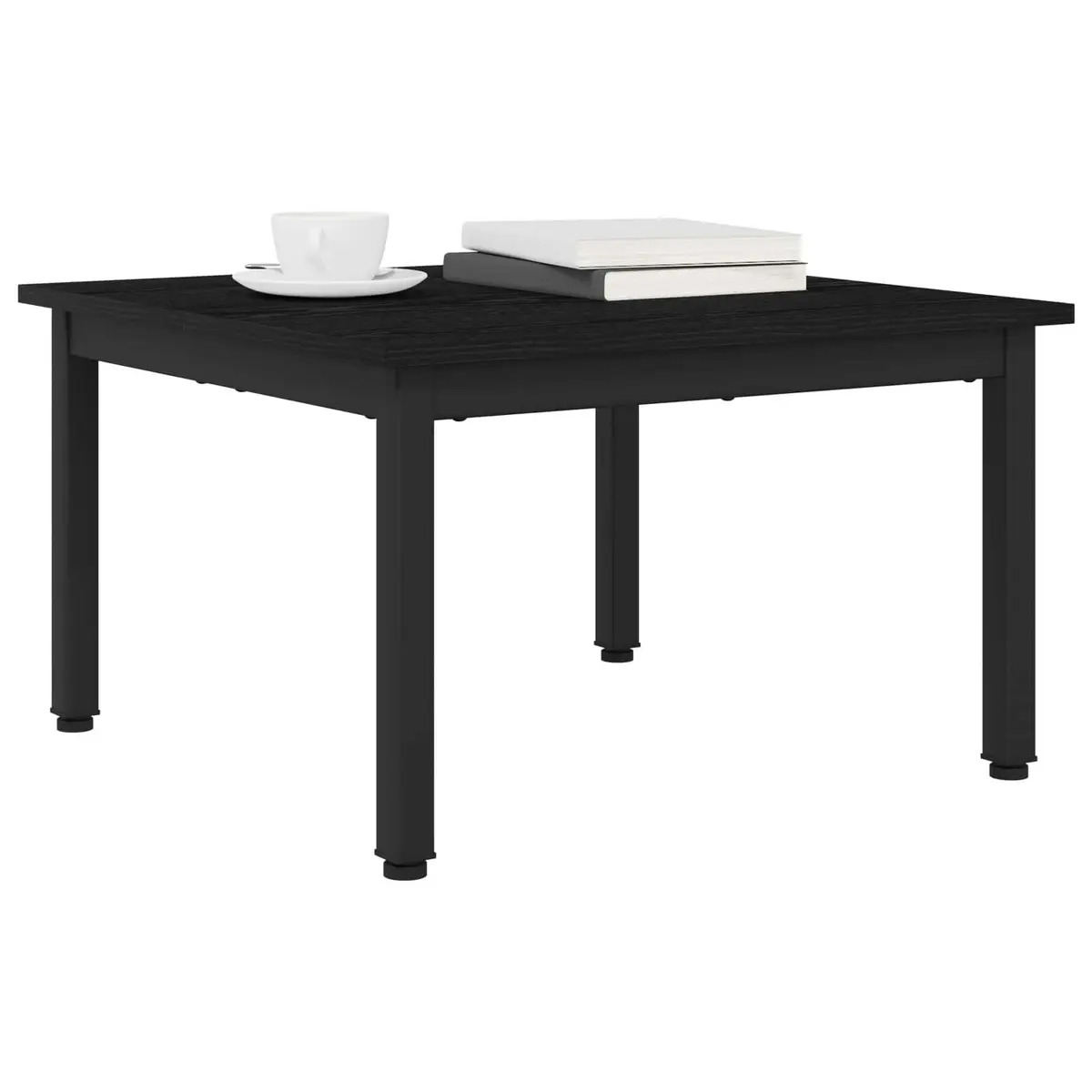 Coffee Table Rectangular Modern Living Room Black 60 x 60 x 36 cm