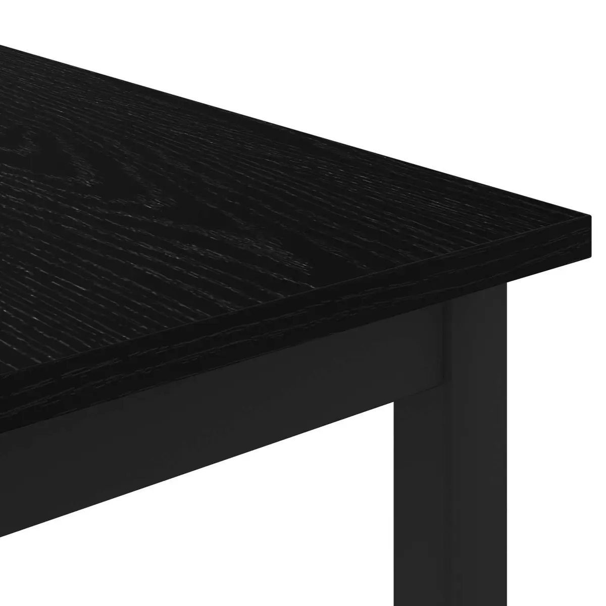 Coffee Table Rectangular Modern Living Room Black 60 x 60 x 36 cm