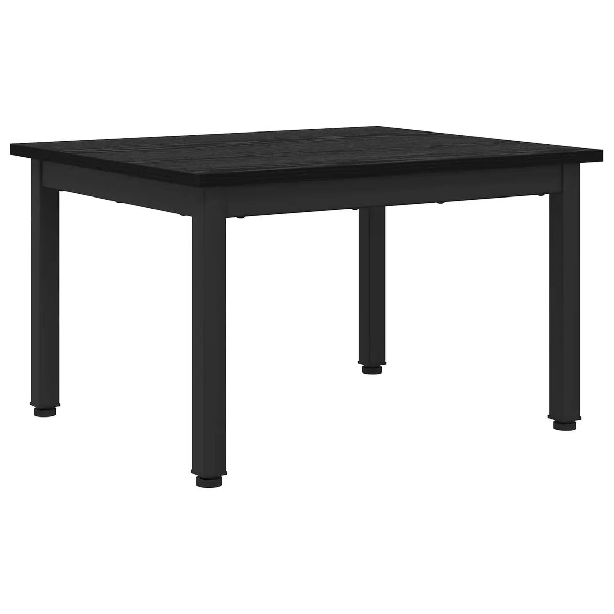 Black Coffee Table Modern Rectangular Living Room Furniture Engineered Wood