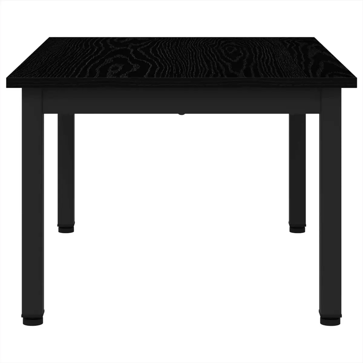 Rectangular Coffee Table Modern Living Room Accent Furniture 70x50x36cm Black