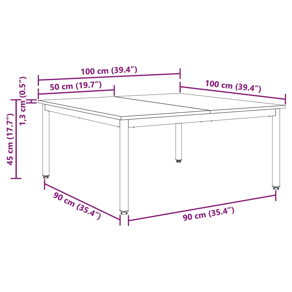 Black Oak Coffee Table