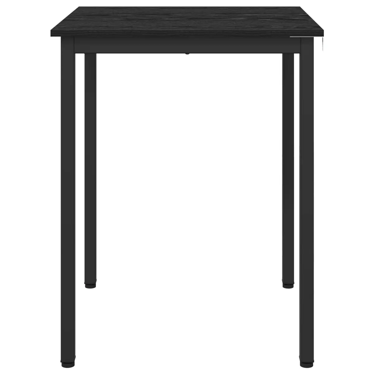 Dining Table 60x60x75 cm Black Metal Frame Engineered Wood Kitchen Furniture