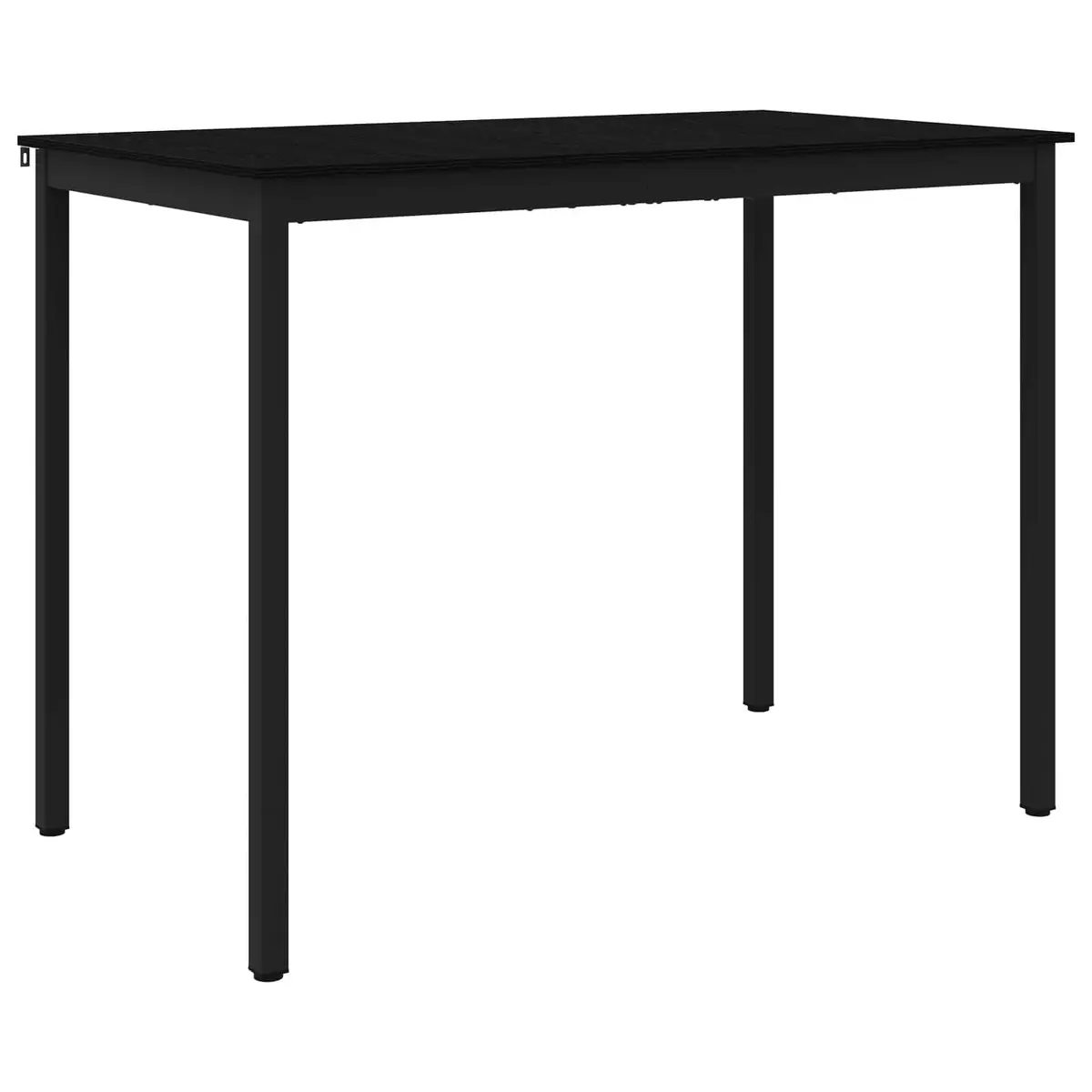 Standing Bar Table Rectangular Kitchen Dining Room Furniture Modern Design Black