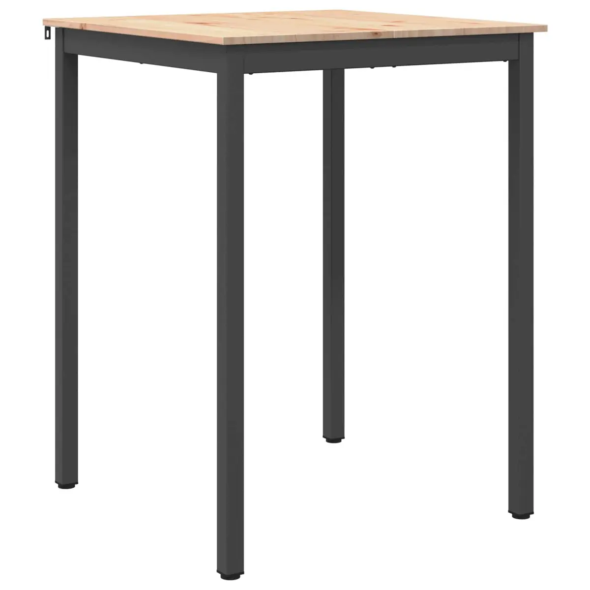 Bar Table Solid Pine Wood Kitchen Dining Room 80x80x105cm Brown