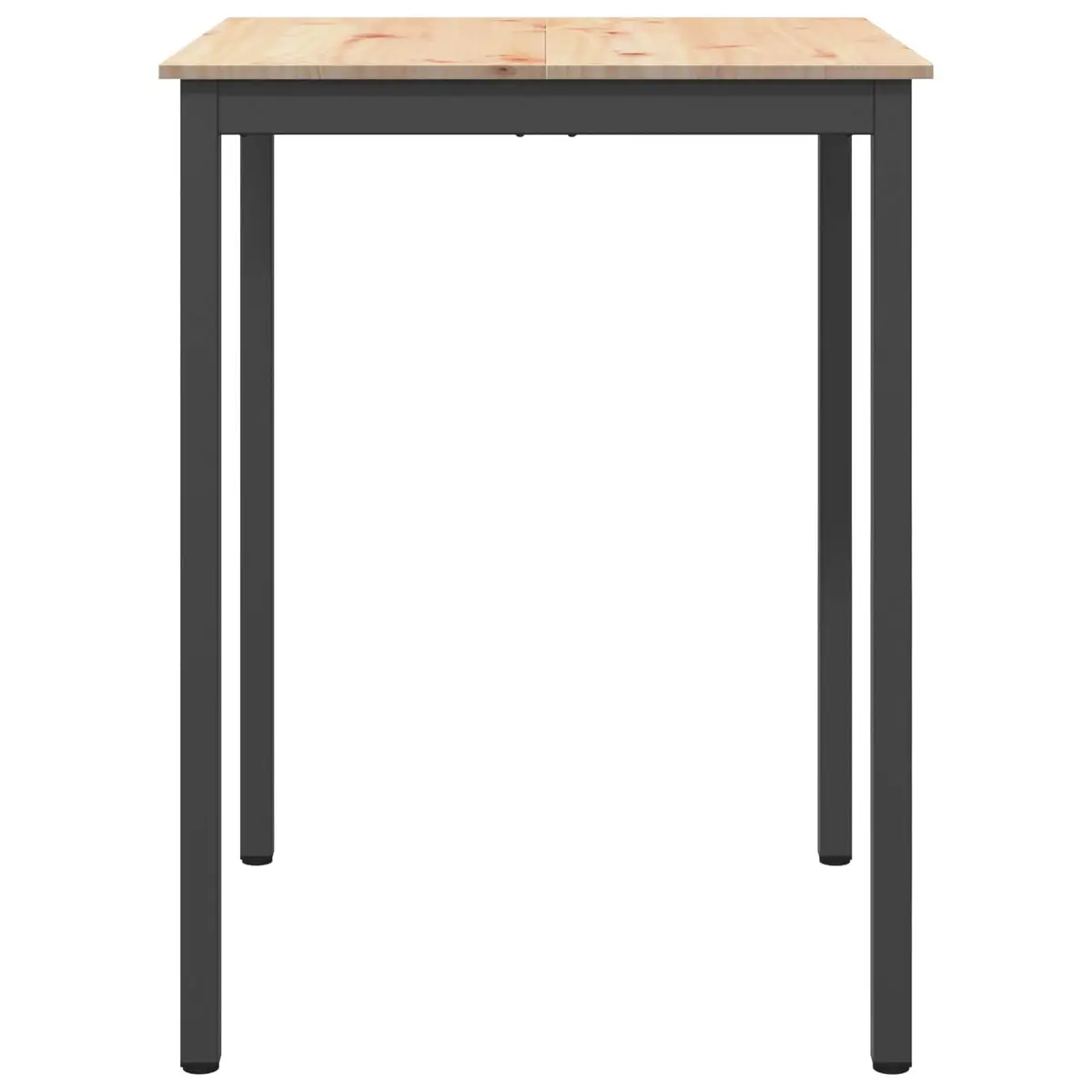 Bar Table Solid Pine Wood Kitchen Dining Room 80x80x105cm Brown