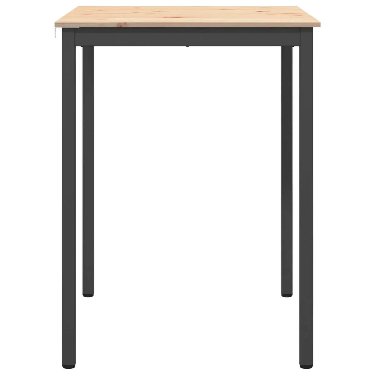 Bar Table Solid Pine Wood Kitchen Dining Room 80x80x105cm Brown