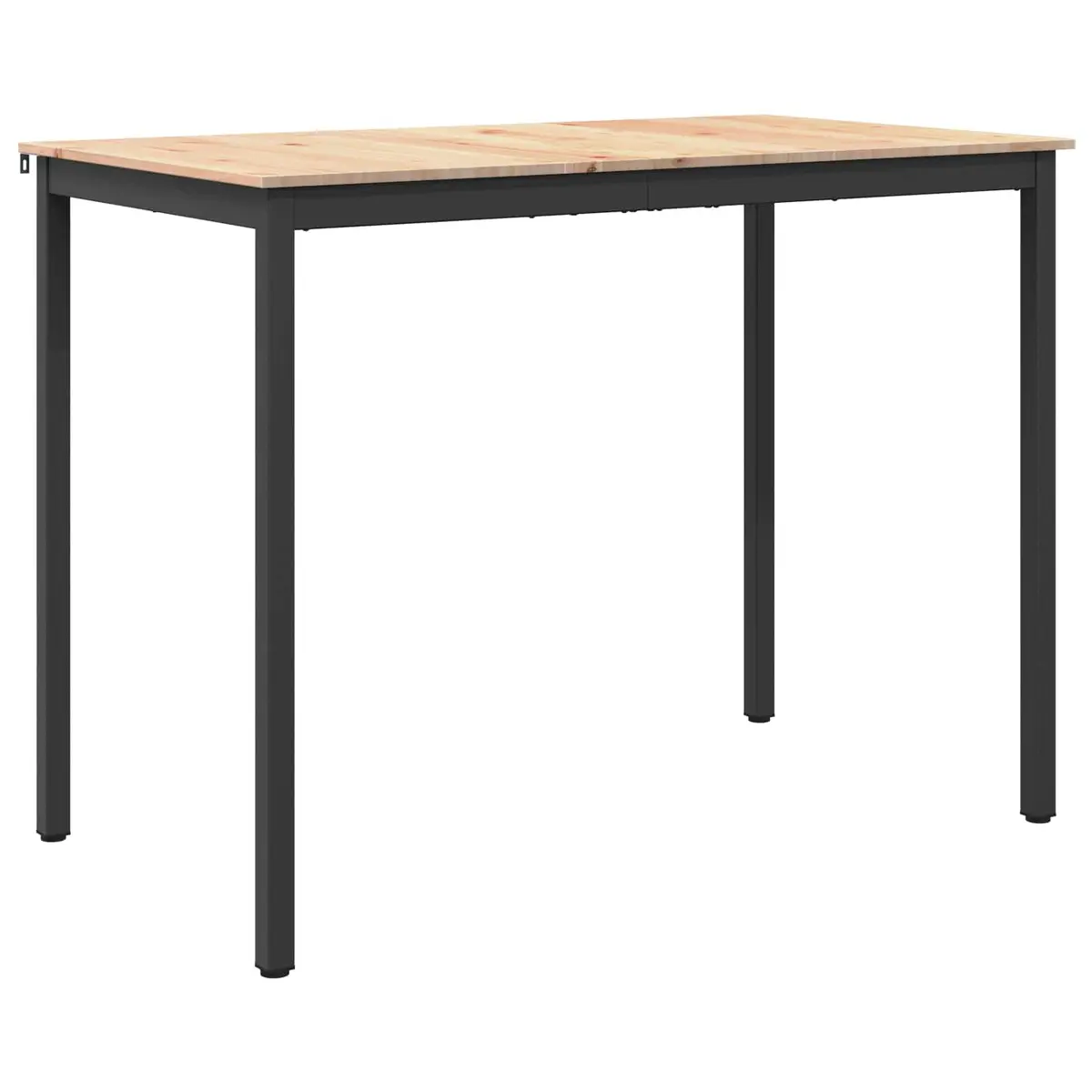 Bar Table Kitchen Dining Room Furniture Solid Pine Wood Natural Brown 140 x 80 x 105 cm