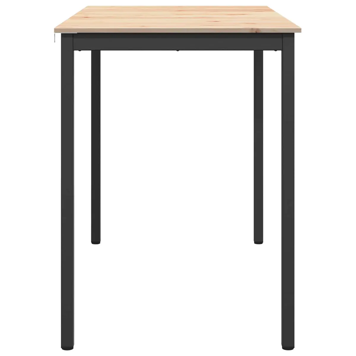 Bar Table Kitchen Dining Room Furniture Solid Pine Wood Natural Brown 140 x 80 x 105 cm