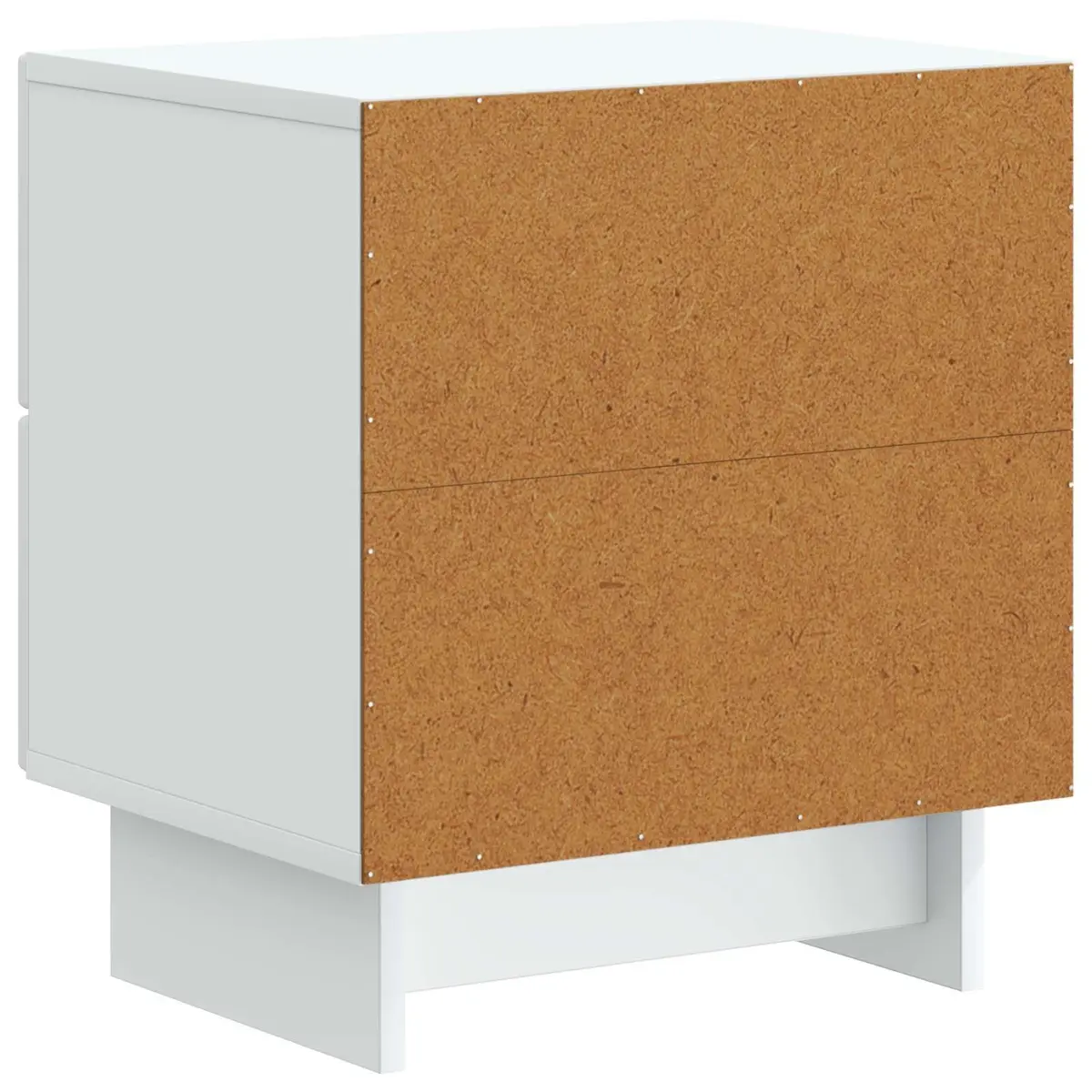Bedside Cabinet Storage Nightstand Table 43 x 34.5 x 47.5 cm White