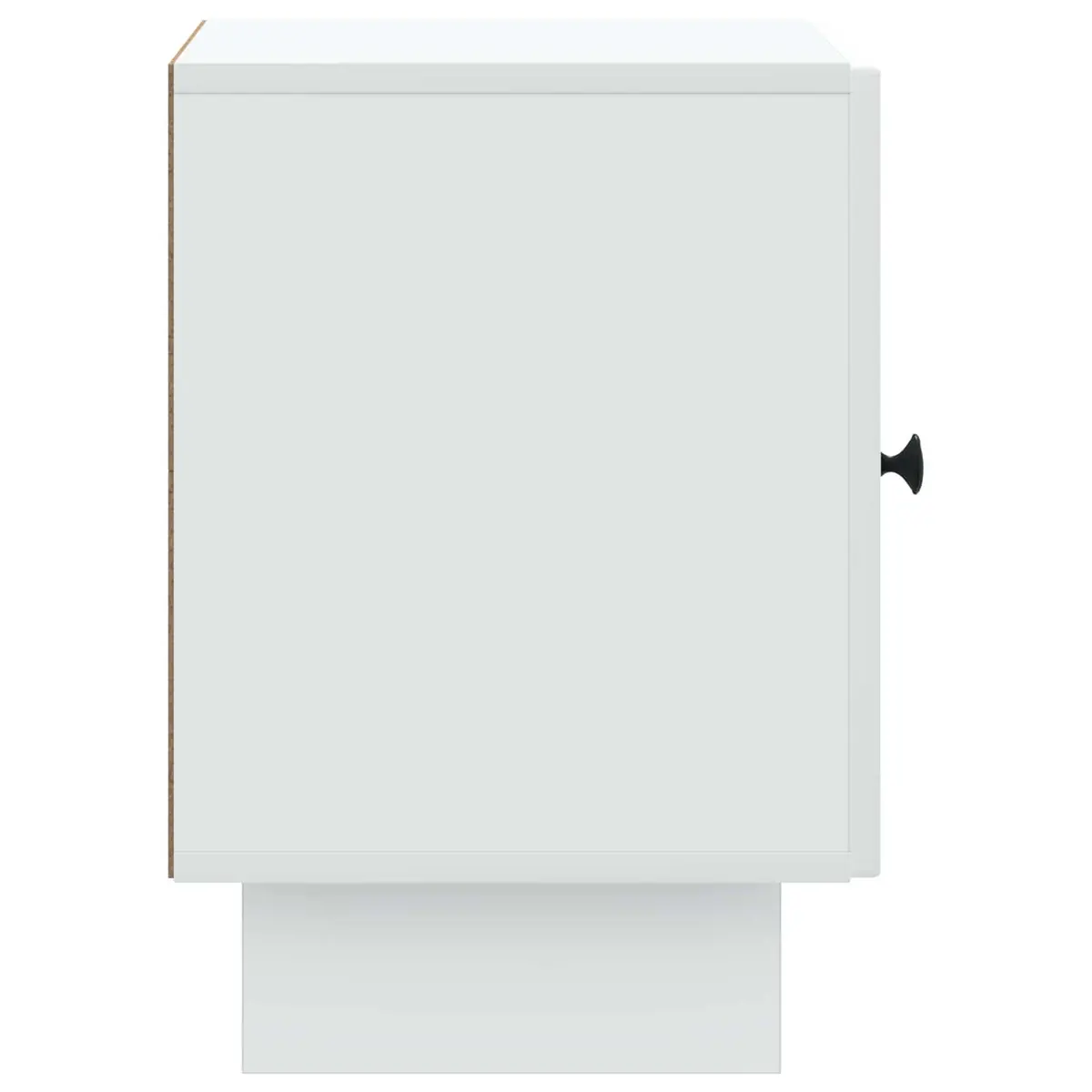 Bedside Cabinet White Modern Storage Nightstand Compact Bedroom Furniture