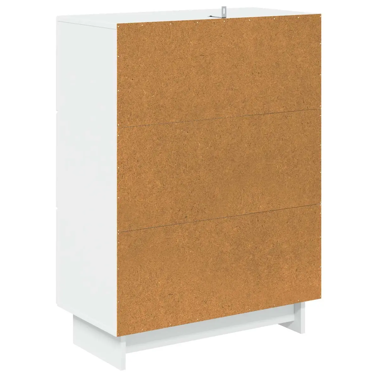 Drawer Cabinet Storage 66 x 34.5 x 90 cm White Engineered Wood Modern Vintage