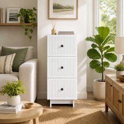 Charming White Drawer Cabinet for Everyday Use